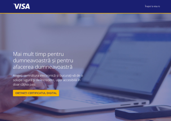 semnatura digitala ieftina de la VISA