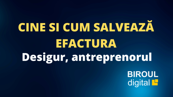 Salvare eFactura Salvare eFactura