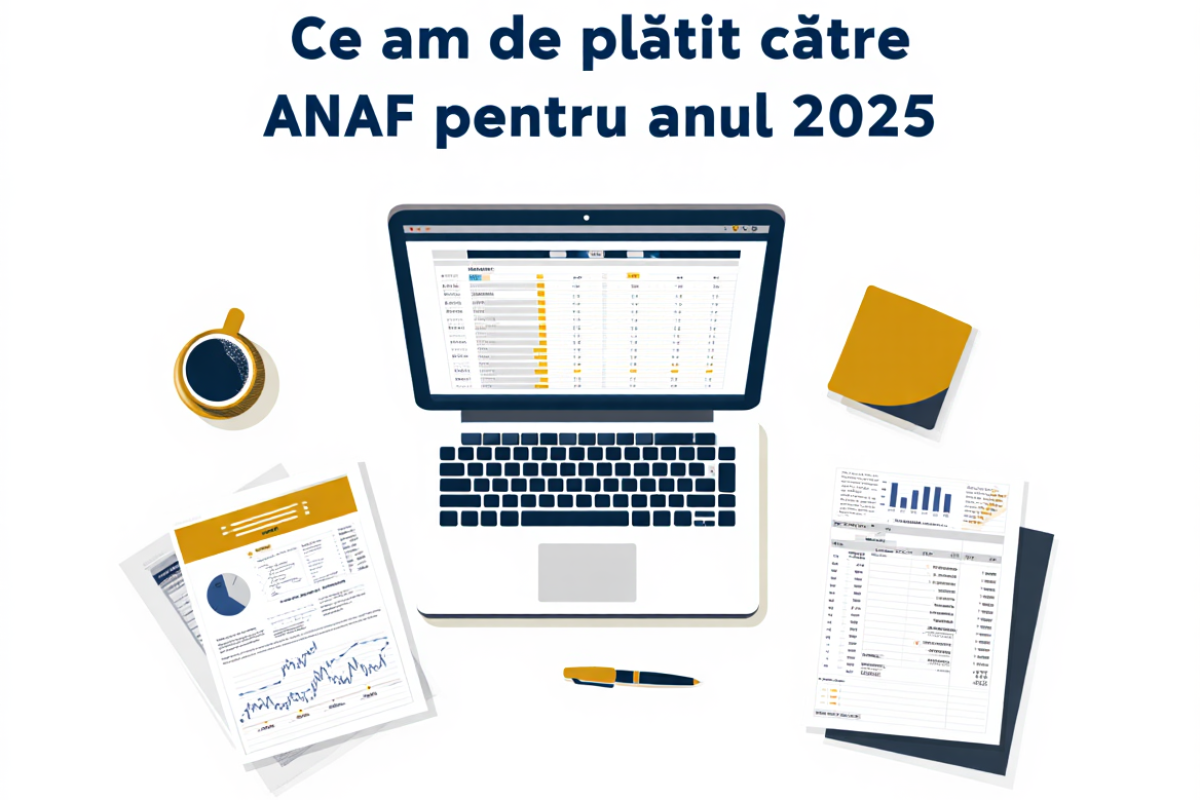 ce am de platit catre ANAF pentru anul 2025